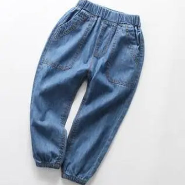 Kids Jeans for Girls Boys Jeans for Girls Soft Summer Spring Pants Casual Loose Blue Trousers Jeans Children Jeans